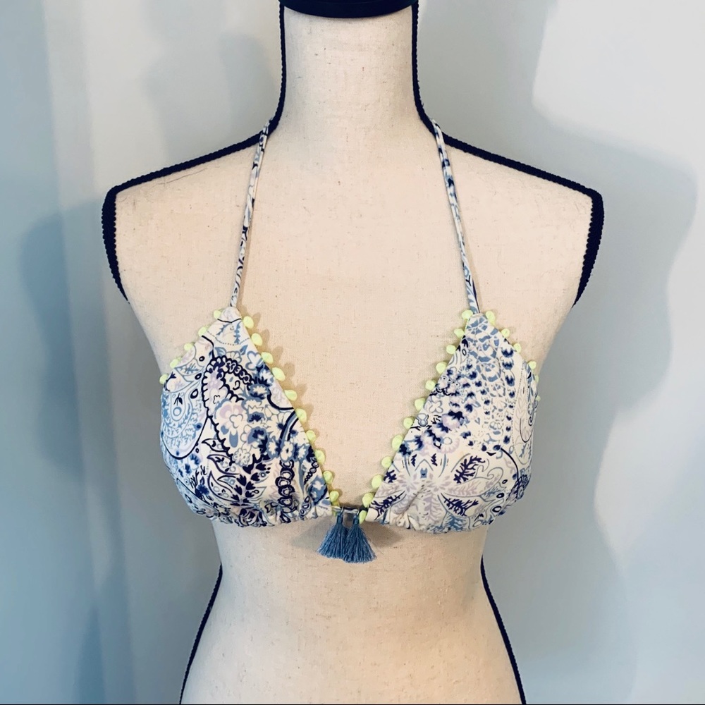 VS Triangle Bikini Top with Tassles